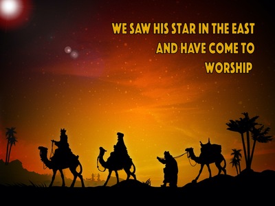 Matthew 2:2 We Saw His Star In The East And Have Come To Worship Him (orange)